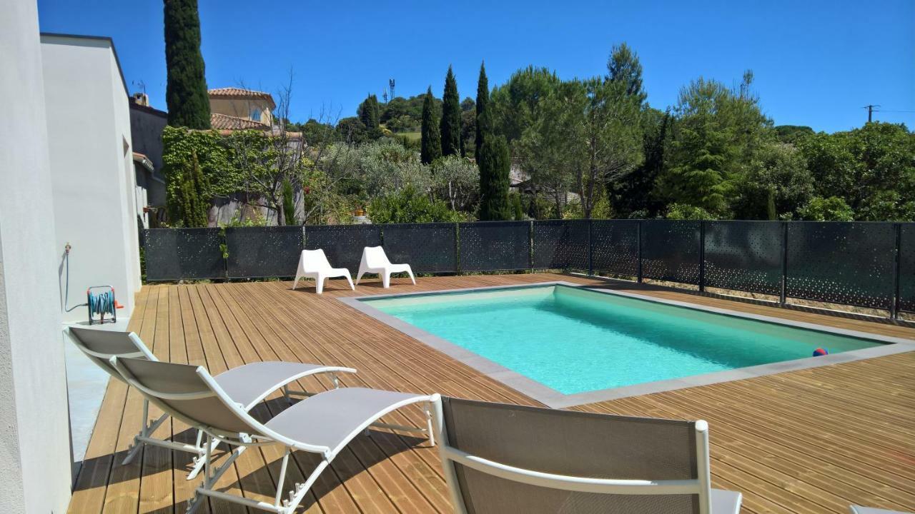 Villa Piscine Sud France Verzeille Exteriér fotografie